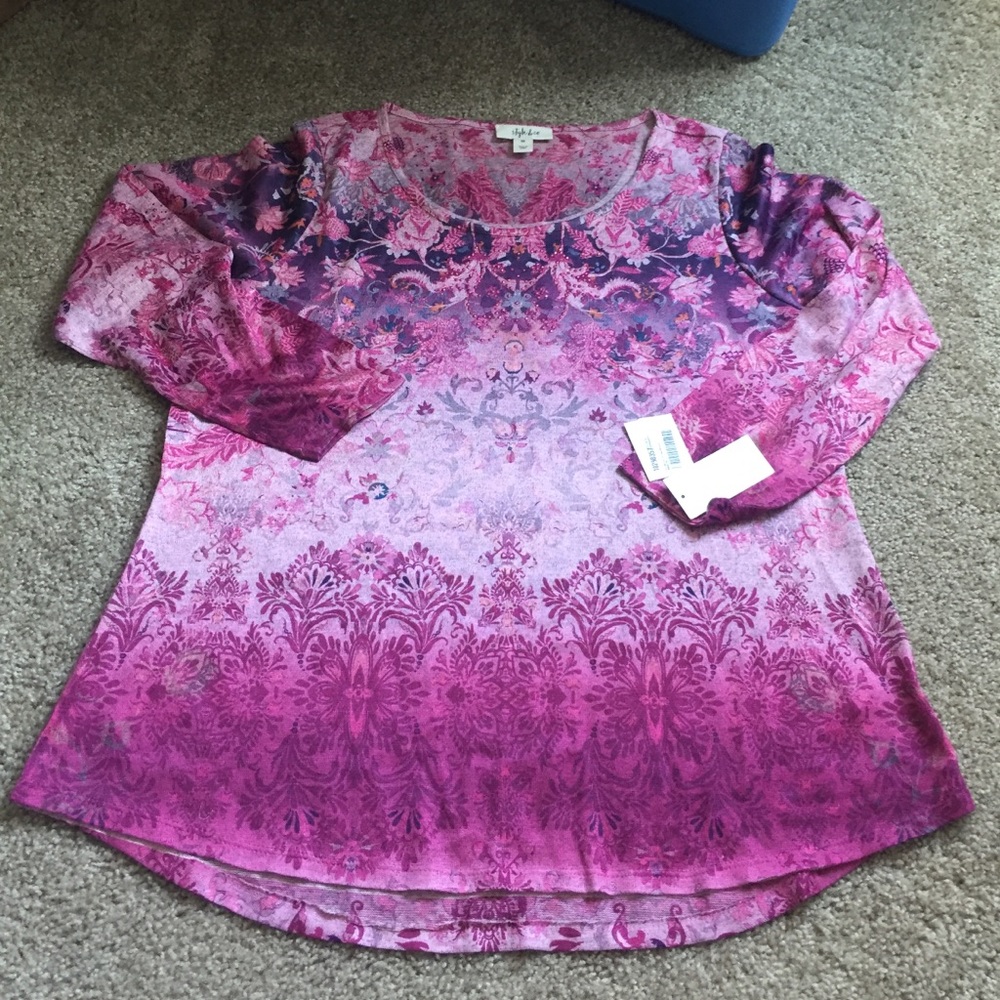 Style & Co Patterned Top